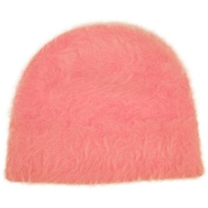 Angora Beanie Hat - Baby Pink