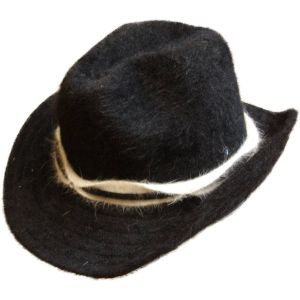 Black Angora Cowboy Hat
