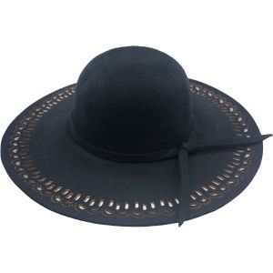 Womens Wide Brim Cloche Hat