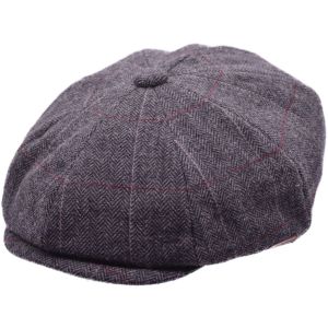 Tweed Newsboy Cap - Grey