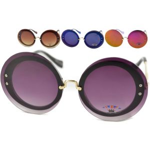 Large Round Retro Sunglasses