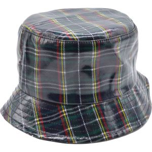 Tartan Fisherman Bucket Hat - Navy Blue