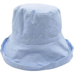 Womens Reversible Summer Sun Hat - Light Blue