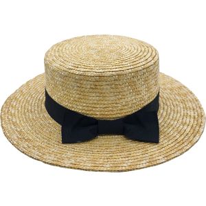 Summer Boater Straw Hat