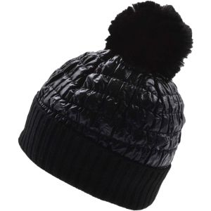 Faux Fur Pompom Beanie