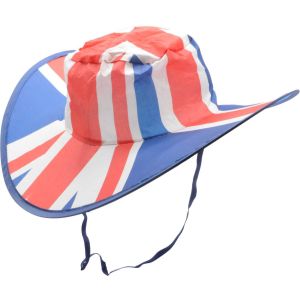 Union Jack Foldable Cowboy Hat (12pcs)