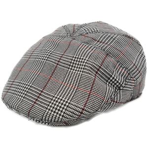 Kids / Childrens Elastic Checked Flat Cap
