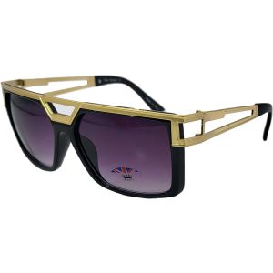 Square Big Black Frame Retro Sunglasses (12pcs)