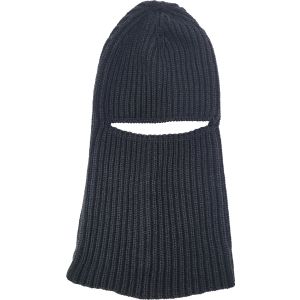 Black Woolly Knit Balaclava (12Pcs) 