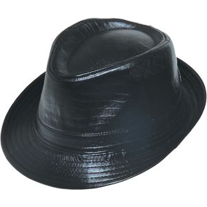 Classic Fauex Leather Trilby Hat