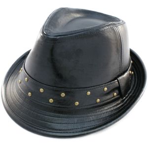 Fancy PVC Trilby Hat (12Pcs)