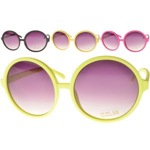 Large Round Retro Sunglasses (12pcs)
