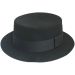 Soft Black Pork Pie Hat