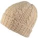 Knitted Beanie Hat - Beige