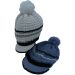 Peaked Knitted Beanie Hat