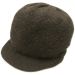 Peaked Angora Beanie Hat - Black
