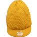 Large Knitted Peaked Rasta Hat - Yellow