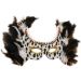 White Feathered Masquerade Carnival Headdress Mask