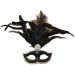 Black Feathered Masquerade Carnival Headdress Mask
