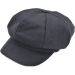 Woolly Newsboy Cap - Black