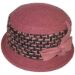 Womens Wool Vintage Cloche Hat - Peach