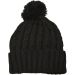 Knitted Beanie Hat - Black