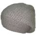 Womens Studded Slouch Beanie - Grey