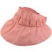 Packable Womens Dotted Summer Visor - Pink