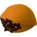 Womens Wool Felt Vintage Cloche Hat - Mustard Yellow 2