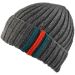 Deep Ridge Beanie Hat - Grey