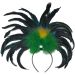 Feathered Carnival Headdress - Green