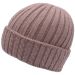 Knitted Beanie Hat - Light Brown