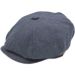 Navy Tweed Newsboy Cap