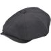 Kids/Childrens Elasticated Black Newsboy Cap