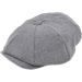 Kids/Childrens Elasticated Grey Newsboy Cap