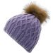 Faux Fur Pompom Beanie - Mustard