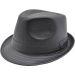 Faux Leather Trilby Hat