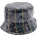 Tartan Fisherman Bucket Hat - Navy Blue