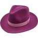Womens Wool Felt Fedora Hat