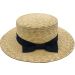 Summer Boater Straw Hat
