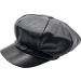 Classic Leather Newsboy Cap