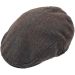 Kids Dark Brown Chekced Flat Cap