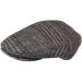 Checked Herringbone Flat Cap