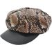 Womens Leopard Newsboy Cap