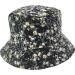 Sequin Fisherman Bucket Hat With Flower Print (12Pcs)