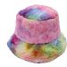 Fluffy Multi-Colour Bucket Hat 
