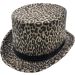 Fancy PVC Leopard Top Hat