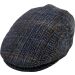 Checked Herringbone Flat Cap