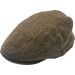 100% Wool Checked Flat Cap