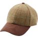 Wool Tweed Baseball Cap with Suede Peak